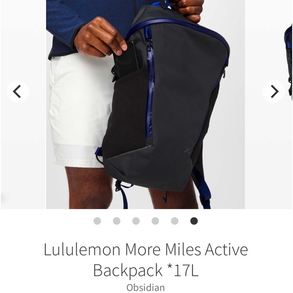 Lululemon More Miles Active Backpack 17L in Obsidian - Picture 4 of 8